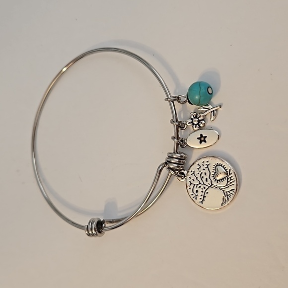 3 Charmed Silvertone Bracelets - Picture 8 of 10